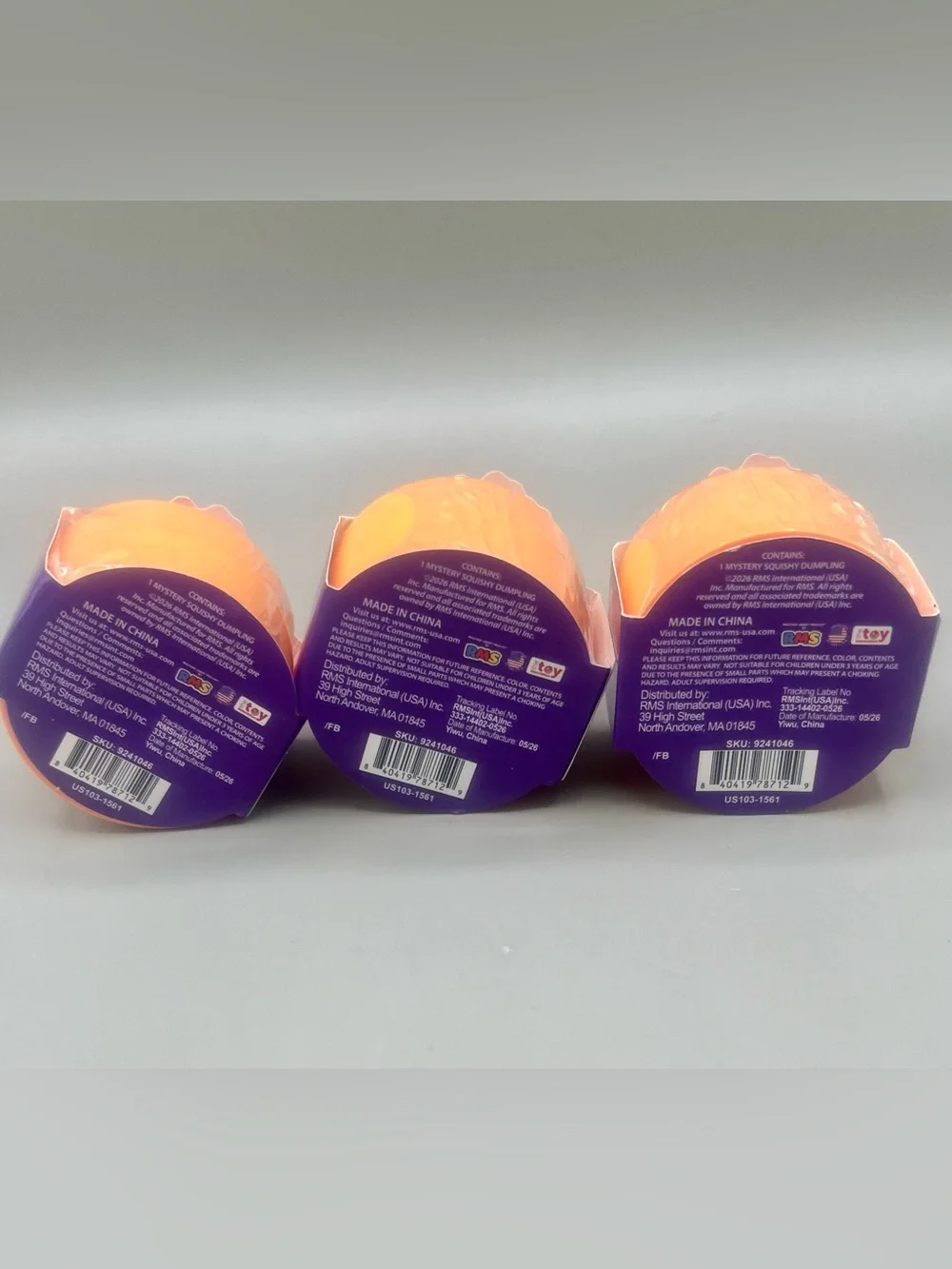 RMS Crazy Fun SPOOKY EDITION Mini Mystery Dumplings Squishies 3 Pack SEALED👻🎃